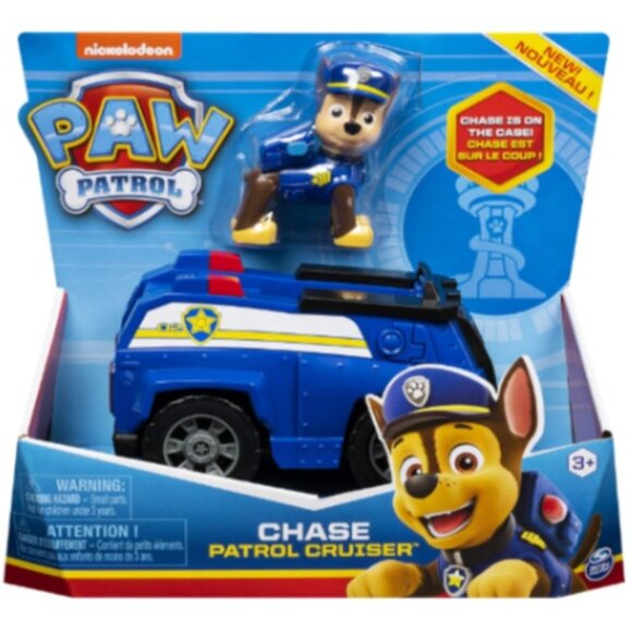 Paw Patrol, Chase & the Police Cruiser Set for Kids Ages 3 - Picture 1 of 3